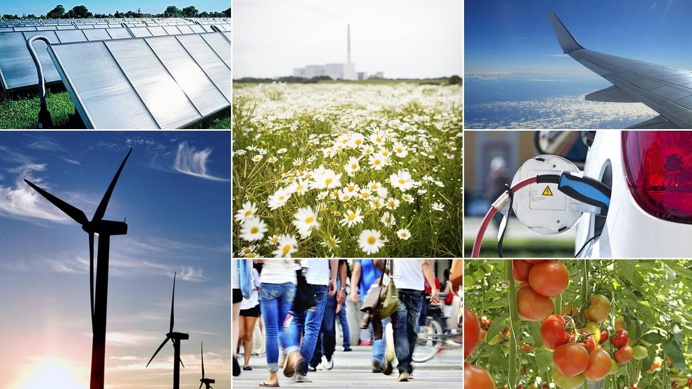 Collage of environmental and energy images